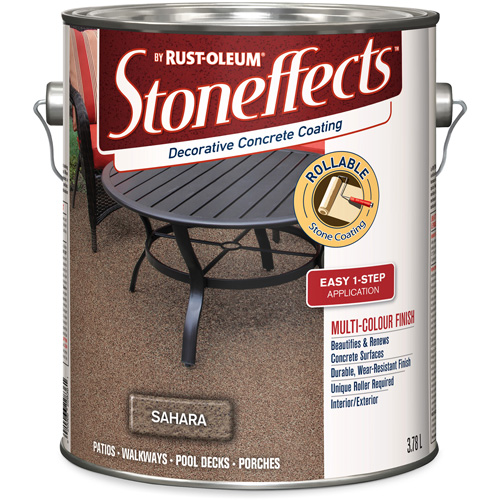 Rev&ecirc;tement de b&eacute;ton d&eacute;coratif Stoneffects, 3,78 L, Textur&eacute;, Beige Ontario Safety Products