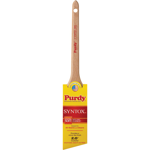 Syntox Angular Brush, Synthetic, Wood Handle, 2" Width Ontario Safety Products