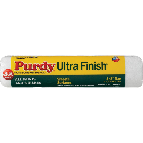 Ultra Finish Roller Cover, 9.5 mm (3/8") Nap, 240 mm (9-1/2") L Ontario Safety Products