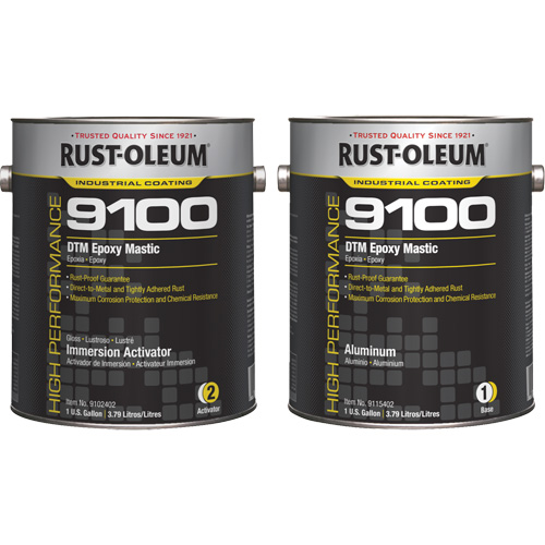 Ensemble de base et d'activateur pour mastic &eacute;poxy DTM du syst&egrave;me 9100, Aluminium, Gallon Ontario Safety Products