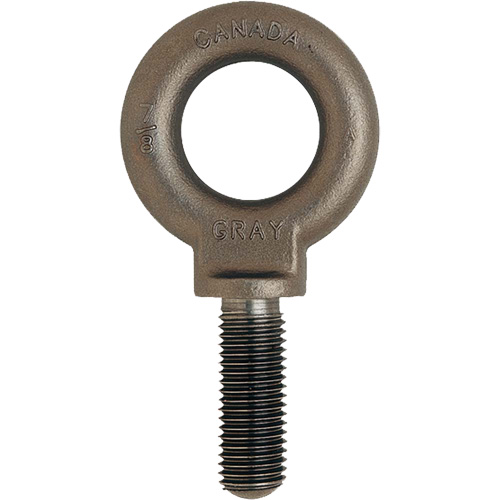 Eye Bolts, Uncoated Natural Finish, 1300lbs. (0.65 tons) Capacity Ontario Safety Products