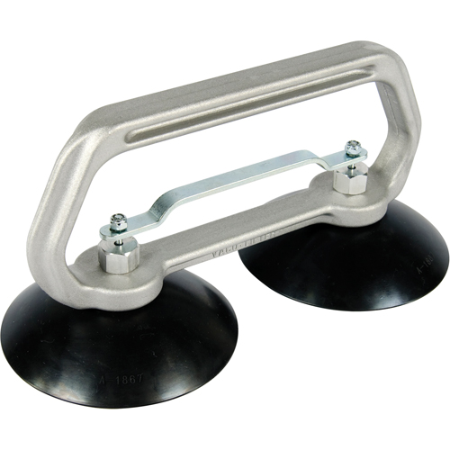 Appareils &agrave; ventouses - Ventouse double industrielle, 75 lb Capacit&eacute;, 5", Barre &agrave; tirer, 10" Longueur de la manche Ontario Safety Products