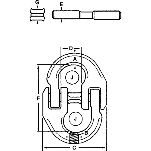 Maillons de connexion en acier alli&eacute; Ontario Safety Products