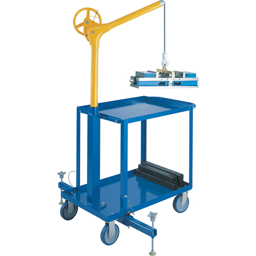 Hauts crochets &eacute;l&eacute;vateurs industriels avec chariot mobile, Capacit&eacute; 500 lb (0,25 tonne) Ontario Safety Products