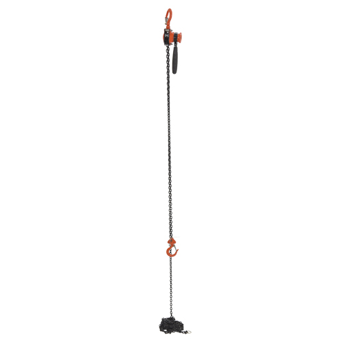 Mini palan &agrave; levier, Lev&eacute;e 15', Cabacit&eacute; 500 lb (0,25 tonne), Chaîne en Acier Ontario Safety Products