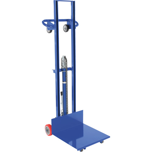 Hydraulic Platform Lift Stacker, Foot Pump Operated, 400 lbs. Capacity, 51-1/8" Max Lift Ontario Safety Products