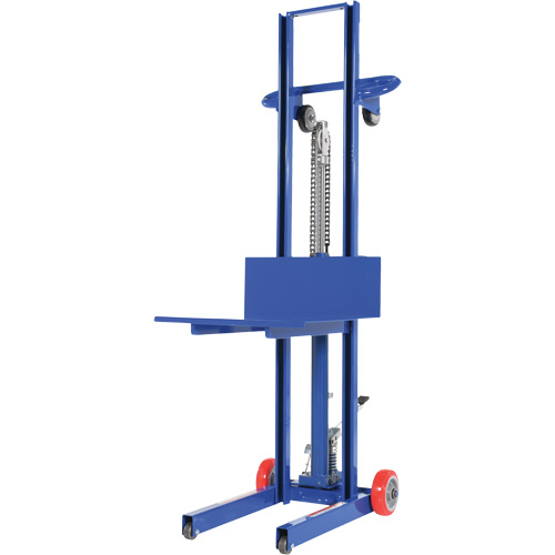 Hydraulic Platform Lift Stacker, Foot Pump Operated, 400 lbs. Capacity, 51-1/8" Max Lift Ontario Safety Products