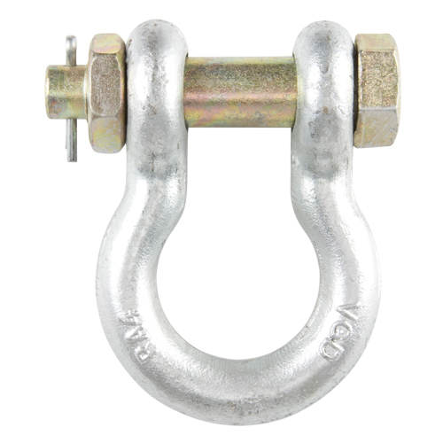 Bolt Type Anchor Shackle, 1/4", Bolt Type, Hot Dip Galvanized Ontario Safety Products