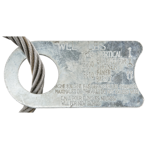 Wire Rope Lifting Sling - Eye & Eye Ontario Safety Products