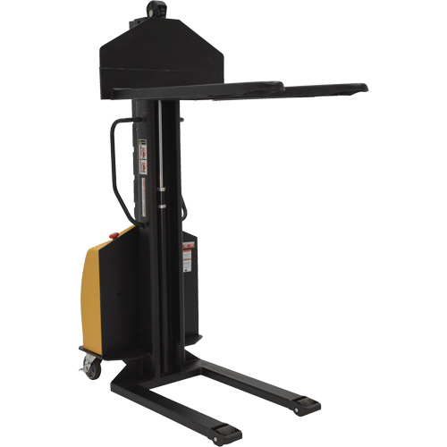 Gerbeur motoris&eacute; avec m&acirc;t &eacute;troit, Fonctionnement &eacute;lectrique, Capacit&eacute; 1000 lb, Lev&eacute;e max 63" Ontario Safety Products