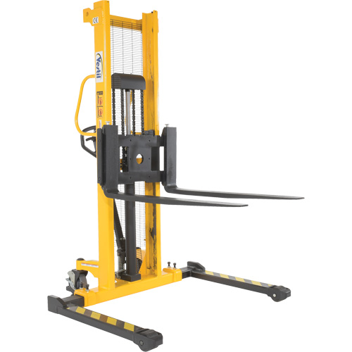 Gerbeur hydraulique manuel, Fonctionnement Pompe manuelle, Capacit&eacute; 2000 lb, Lev&eacute;e max 63" Ontario Safety Products