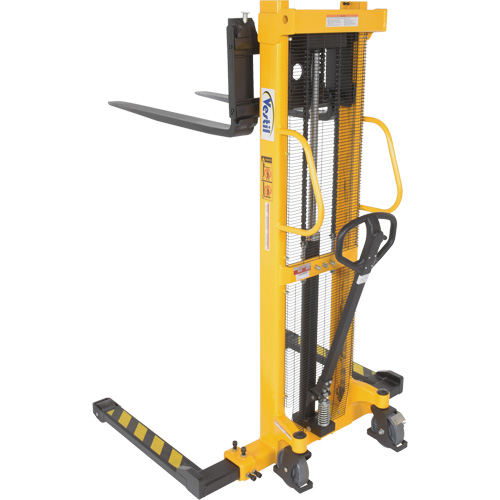 Gerbeur hydraulique manuel, Fonctionnement Pompe manuelle, Capacit&eacute; 2000 lb, Lev&eacute;e max 63" Ontario Safety Products