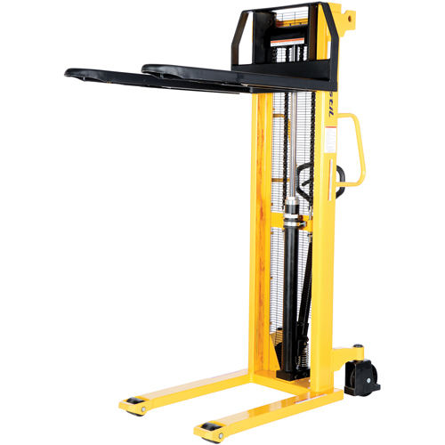 Gerbeur hydraulique manuel, Fonctionnement Pompe manuelle, Capacit&eacute; 2000 lb, Lev&eacute;e max 63" Ontario Safety Products