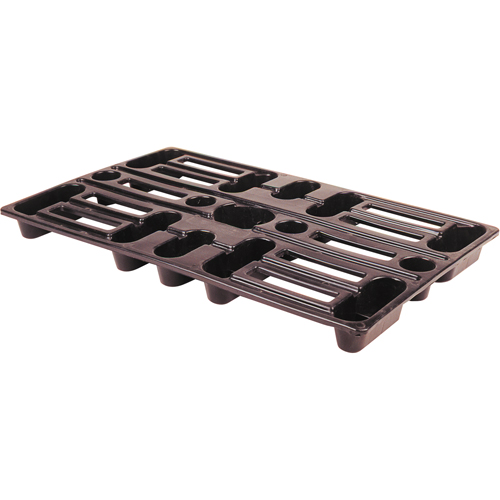 Plastic Pallets, 4-Way Entry, 24" L x 15" W x 1-1/2" H Ontario Safety Products
