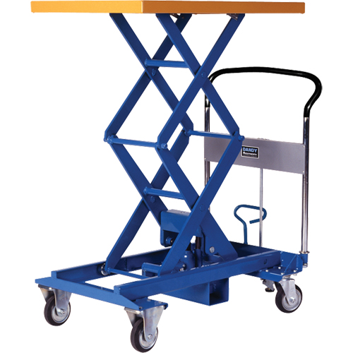 Table &eacute;l&eacute;vatrice &agrave; ciseaux Dandy Lift, 34-4/5" lo x 23-3/5" la, Acier, Capacit&eacute; 770 lb Ontario Safety Products
