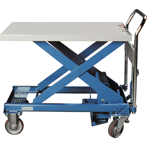 Table &eacute;l&eacute;vatrice &agrave; ciseaux Dandy Lift, 28" lo x 17-7/10" la, Acier, Capacit&eacute; 330 lb Ontario Safety Products