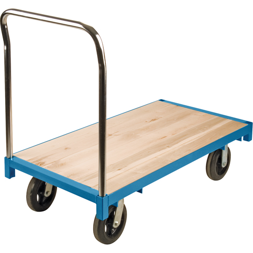 Heavy-Duty Platform Truck, 48" L x 24" W, 2000 lbs. Capacity, Rubber Casters Ontario Safety Products