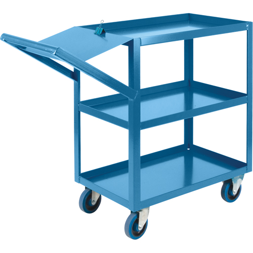 Order Picking Carts, 36" H x 18" W x 46" D, 3 Shelves, 1200 lbs. Capacity Ontario Safety Products