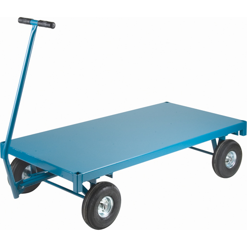Chariots &agrave; plateforme - Chariots wagon ergonomiques &agrave; plateforme, 30" la x 60" la x Capacit&eacute; 1000 lb Ontario Safety Products