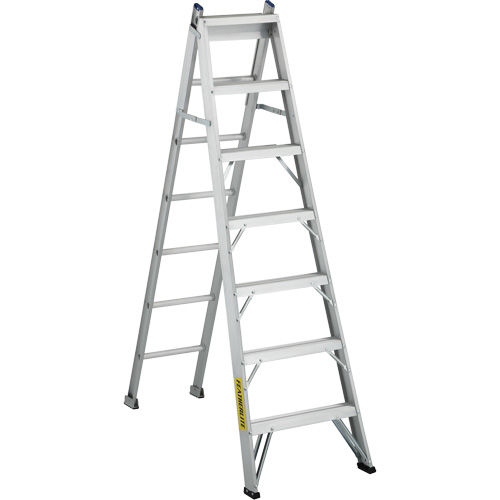 2700 Series Industrial Duty Multi-Way Ladders, 7', Aluminum, 250 lbs. Cap., ANSI 1, CSA 1 Ontario Safety Products
