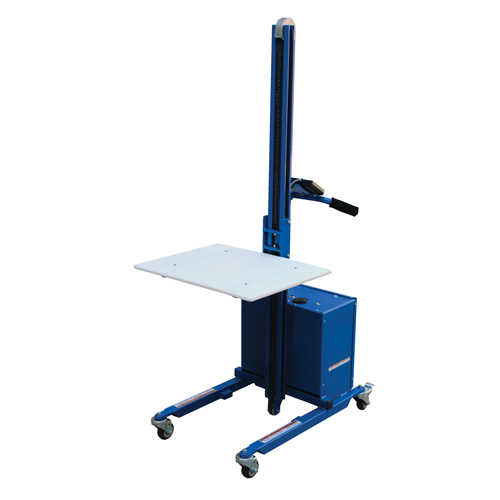 Gerbeur &agrave; plateforme &agrave; &eacute;l&eacute;vation rapide, M&eacute;canisme &eacute;lectrique, Capacit&eacute; de 175 lb, Levage max de 57" Ontario Safety Products