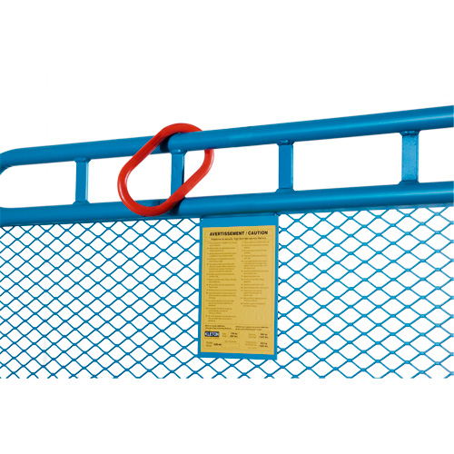 Nacelle &eacute;l&eacute;vatrice pour travail en hauteur, 48" x 48" x 72" h, Capacit&eacute; de 1000 lb, Acier Ontario Safety Products