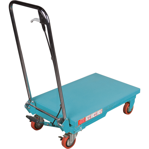 Heavy-Duty Hydraulic Scissor Lift Table, 27-1/2" L x 17-3/4" W, Steel, 330 lbs. Capacity Ontario Safety Products