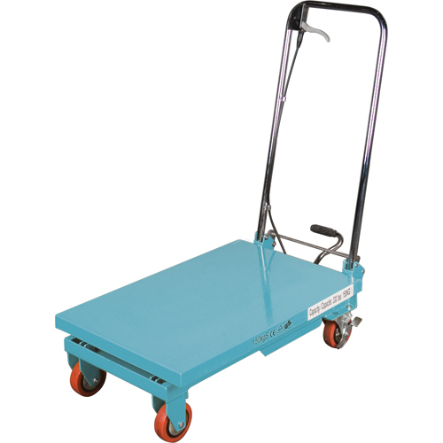 Heavy-Duty Hydraulic Scissor Lift Table, 27-1/2" L x 17-3/4" W, Steel, 330 lbs. Capacity Ontario Safety Products