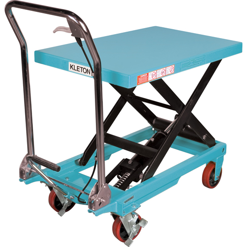 Heavy-Duty Hydraulic Scissor Lift Table, 32" L x 19-3/4" W, Steel, 660 lbs. Capacity Ontario Safety Products