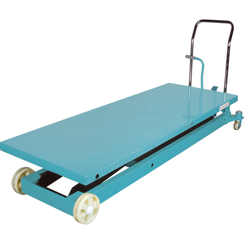 Table &eacute;l&eacute;vatrice robuste &agrave; ciseaux hydraulique, 80-1/8" lo x 29-1/2" la, Acier, Capacit&eacute; 2200 lb Ontario Safety Products