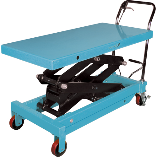 Table &eacute;l&eacute;vatrice robuste &agrave; ciseaux hydraulique, 48" lo x 24" la, Acier, Capacit&eacute; 1545 lb Ontario Safety Products