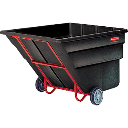 Chariot basculeur en acier, Poly&eacute;thyl&egrave;ne, 2 vg³, Capacit&eacute; de charge de 2300 lb Ontario Safety Products