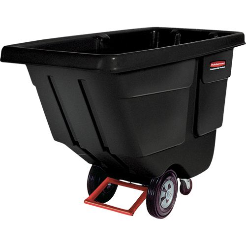 Chariot basculeur en acier, Poly&eacute;thyl&egrave;ne, 1/2 vg³, Capacit&eacute; de charge de 450 lb Ontario Safety Products