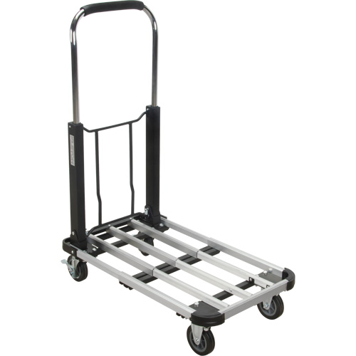 Foldable Platform Trucks, Aluminum, 300 lbs., 28" L x 16" W, 32" High Ontario Safety Products