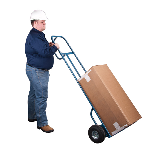 Deluxe Hi-Boy Hand Truck, P-Handle Handle, Steel, 72" Height, 700 lbs. Capacity Ontario Safety Products