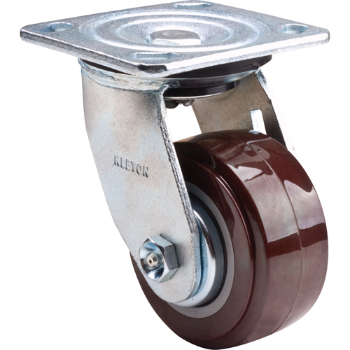 Roulette, Pivotant, 4" (101,6 mm), Polyur&eacute;thane,  Ontario Safety Products
