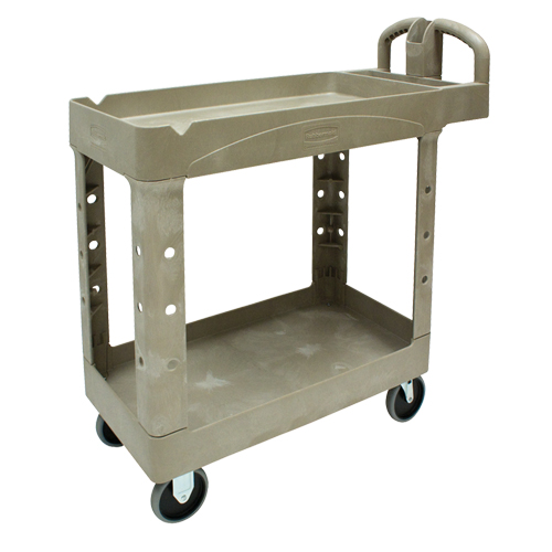 Heavy Duty Utility Cart - 4500-88, 2 Tiers, 17-1/8" x 33-1/4" x 39", 500 lbs. Capacity Ontario Safety Products