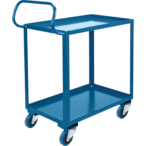 Ergonomic Shelf Truck, 800 lbs. Capacity, Steel, 20" W x 37" H x 32" D, Lip Up Ontario Safety Products