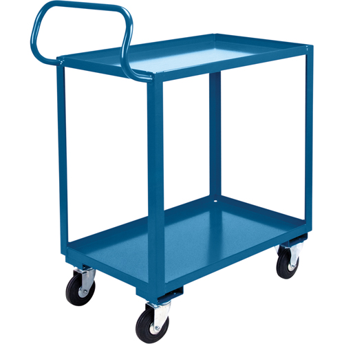 Ergonomic Shelf Truck, 800 lbs. Capacity, Steel, 26" W x 37" H x 38" D, Lip Up Ontario Safety Products