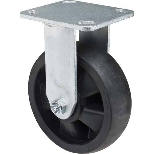 Roulettes haute temp&eacute;rature, Fixe, 6" (152,4 mm), Nylon, 880 lb (399 kg) Ontario Safety Products