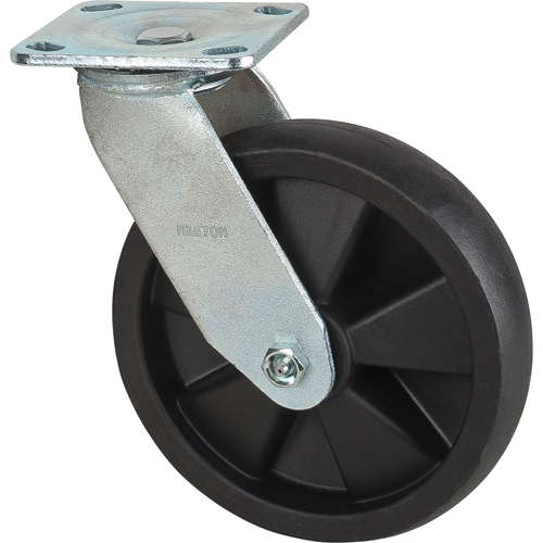 Hi-Temp Caster, Swivel, 8" (203.2 mm), Nylon, 1000 lbs. (453 kg.) Ontario Safety Products
