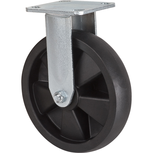 Roulettes haute temp&eacute;rature, Fixe, 8" (203,2 mm), Nylon, 1000 lb (453 kg) Ontario Safety Products