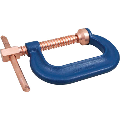 Heavy-Duty Forged C-Clamp, 10" (254 mm) Capacity, 5" (127 mm) Throat Depth Ontario Safety Products