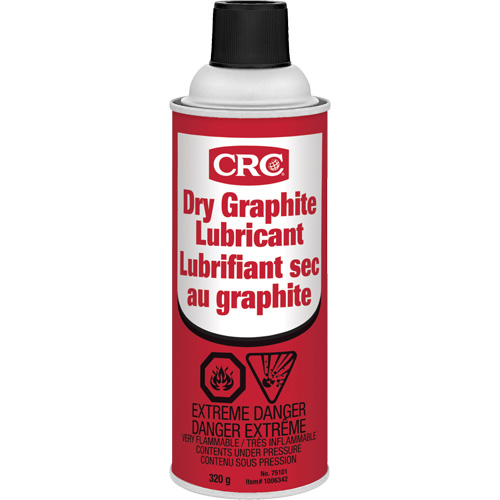 Lubrifiant au graphite sec, Canette a&eacute;rosol Ontario Safety Products