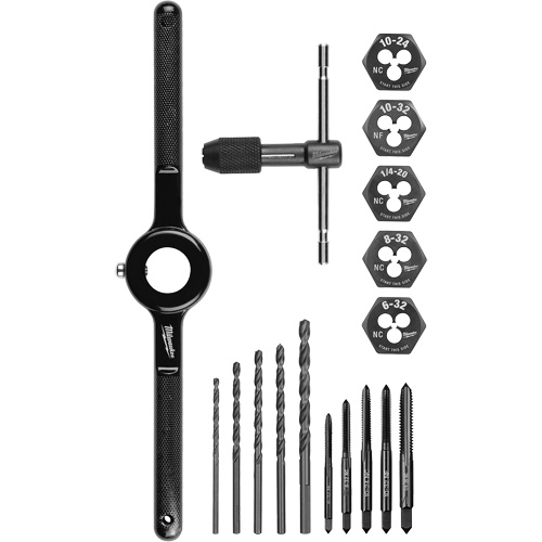 Tap and Die Set, 17 Pieces Ontario Safety Products