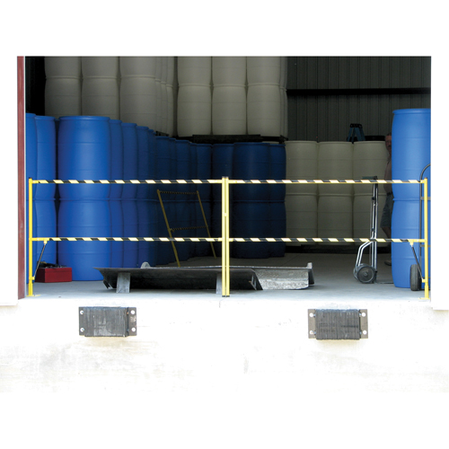 Safety Lift Gate, 10' L x 42-5/8" H, 159" Raised, Yellow Ontario Safety Products