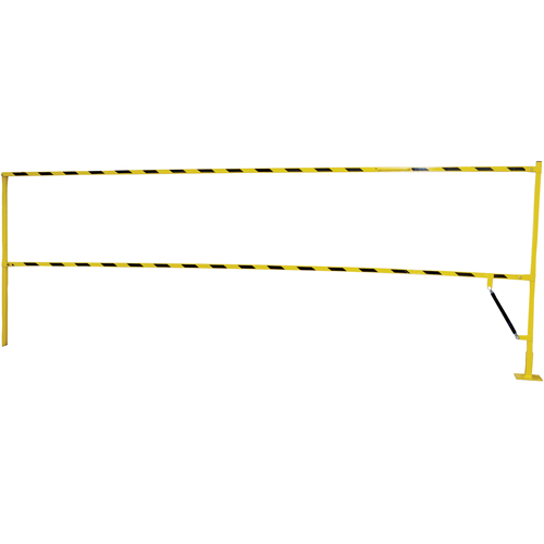 Safety Lift Gate, 10' L x 42-5/8" H, 159" Raised, Yellow Ontario Safety Products