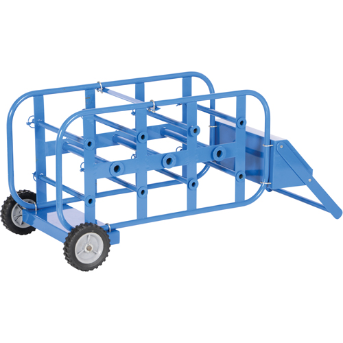 Portable Wire Reel Caddy, Steel, 11 Rod, 19-1/2" W x 43-1/4" H x 17-1/2" D, 150 lbs. Capacity Ontario Safety Products