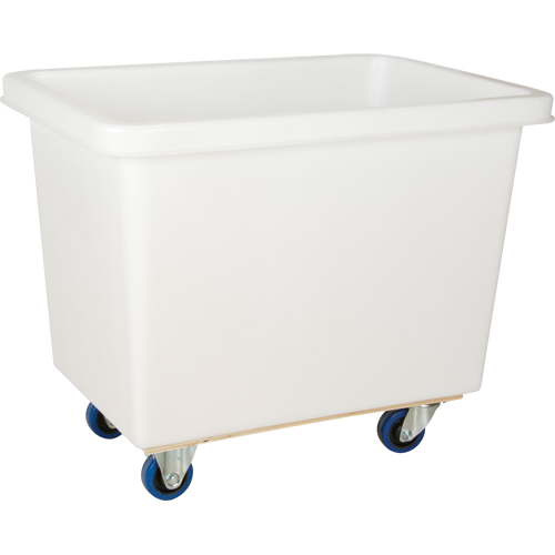 Tapered Wall Box Truck, White Polyethylene, 33" L x 20" W x 29" H, 7 cu. ft. Volume, 600 lbs. Capacity Ontario Safety Products