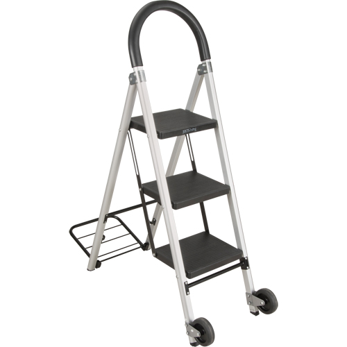 Step Stool Ladder, 3 Steps, 20" x 18" x 38-1/2" High Ontario Safety Products